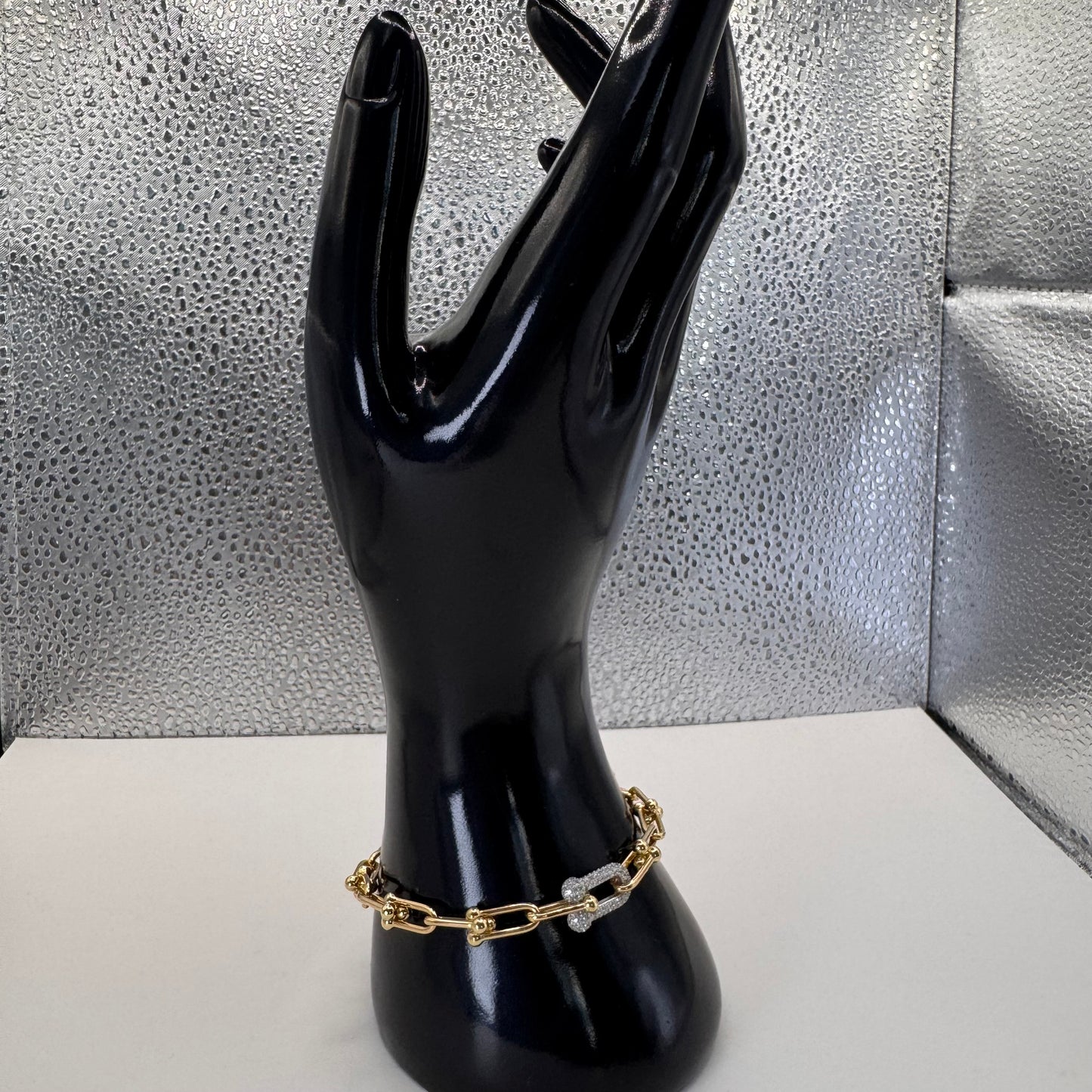 Tiffany Hardware Bracelet with Stones