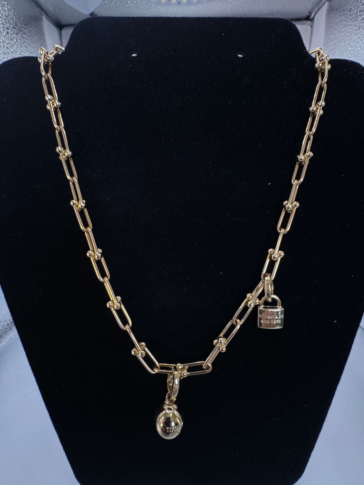 Tiffany Hardware Necklace with detachable 2x charms