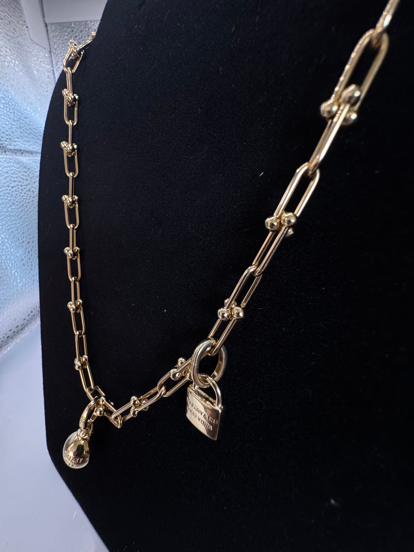 Tiffany Hardware Necklace with detachable 2x charms
