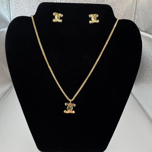 CC Necklace + Earrings ( set )