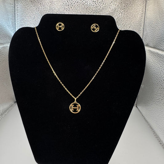 H set ( Necklace + Earrings )
