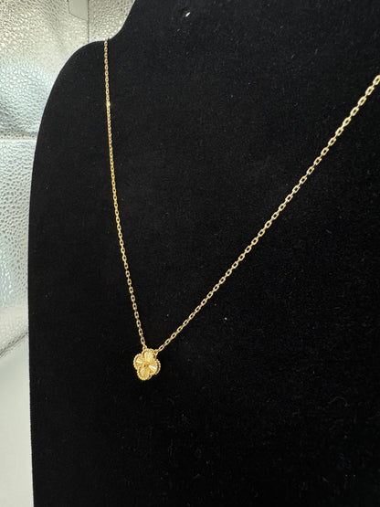VCA Necklace - All Gold - 8mm Clover