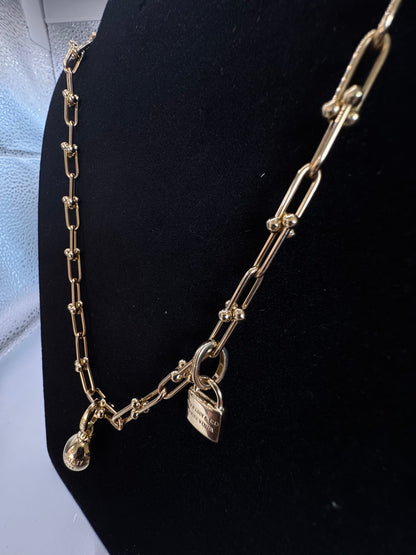 Tiffany Hardware Necklace with detachable 2x charms